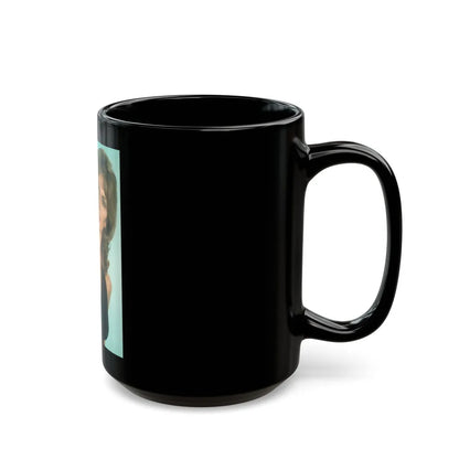 Julie Ege #90 (Vintage Female Icon) Black Coffee Mug-Go Mug Yourself