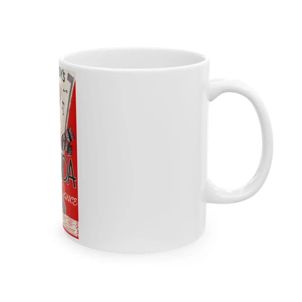 Dine 'n' Dance at the Hacienda, 1944 - White Coffee Mug-Go Mug Yourself