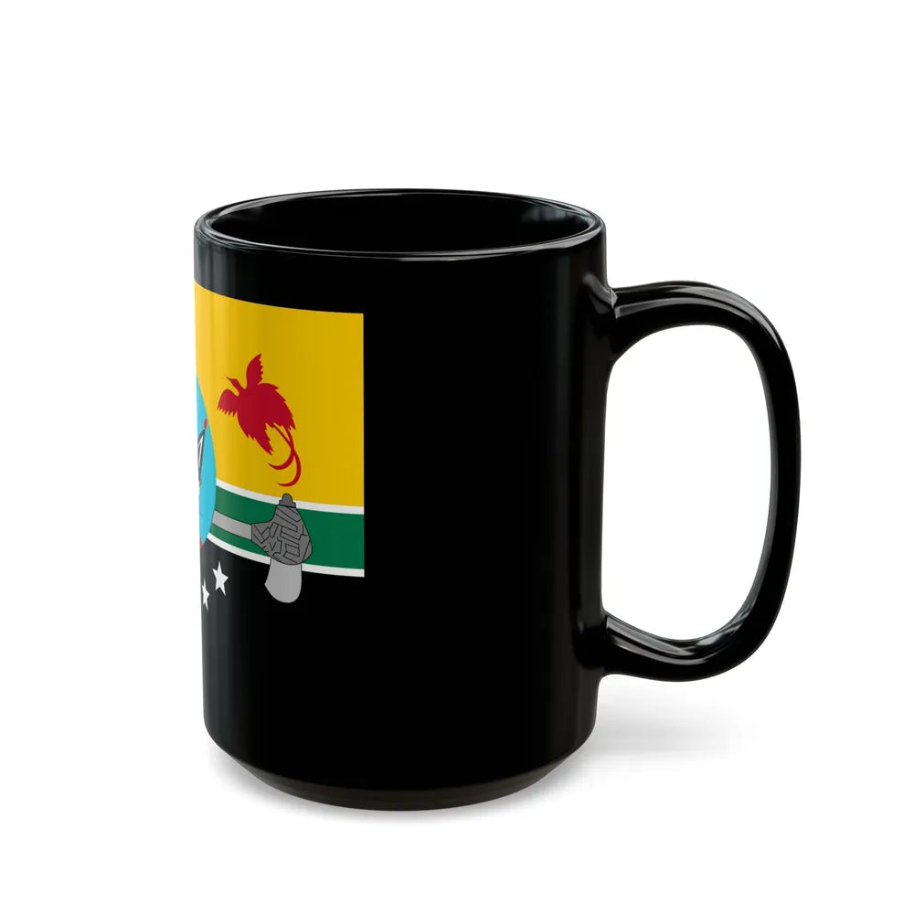 Flag of Hela Papa New Guinea - Black Coffee Mug-Go Mug Yourself