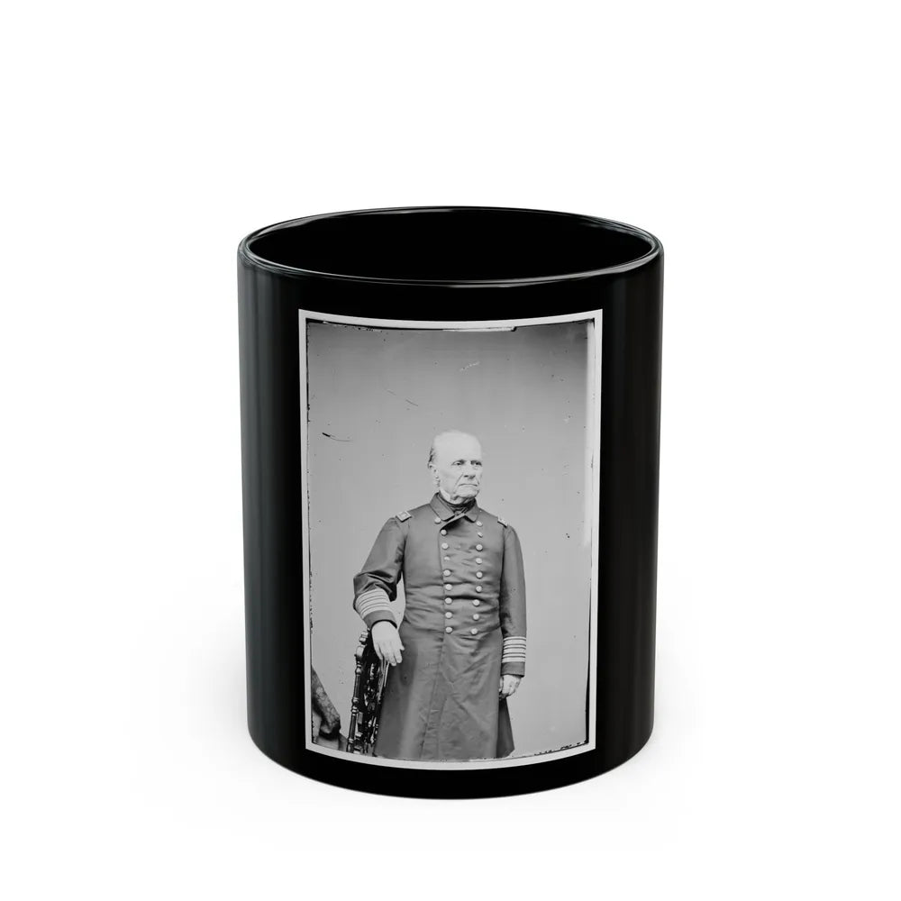 Portrait Of Rear Adm. William B. Shubrick, Officer Of The Federal Navy (U.S. Civil War) Black Coffee Mug-11oz-Go Mug Yourself