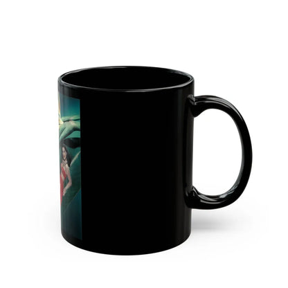 Debra Paget #456 2 (Vintage Female Icon) Black Coffee Mug-Go Mug Yourself