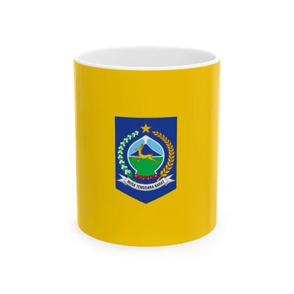 Flag of West Nusa Tenggara Indonesia - White Coffee Mug-11oz-Go Mug Yourself