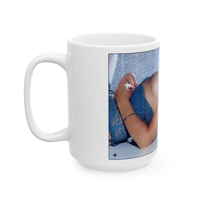 Linda Blair #193 - Topless (Vintage Female Icon) White Coffee Mug-Go Mug Yourself