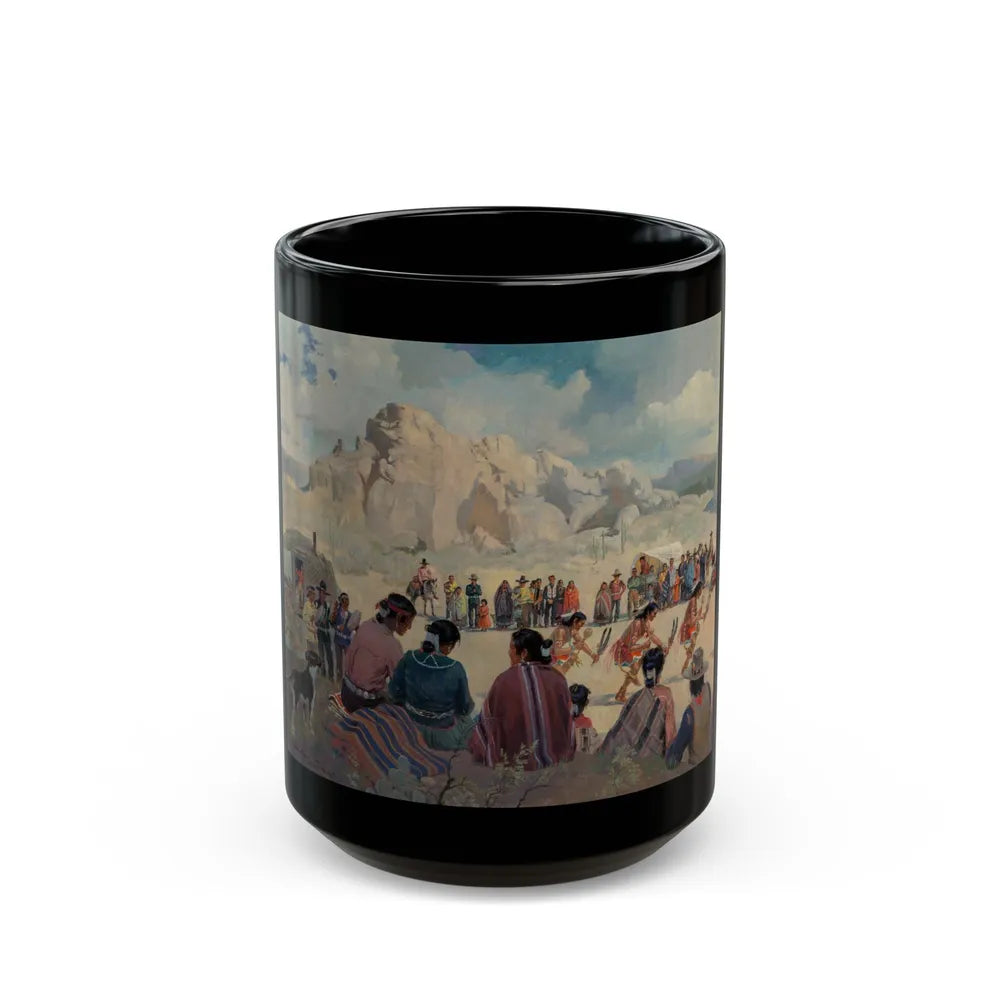 Feather Dance - Black Coffee Mug-15oz-Go Mug Yourself