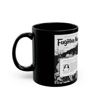 Fugitive Nun, True Woman's Adventures, May 1956 - Black Coffee Mug-Go Mug Yourself