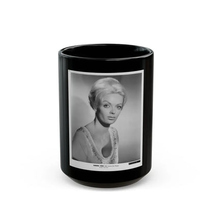 Barbara Steele #51 (Vintage Female Icon) Black Coffee Mug-15oz-Go Mug Yourself