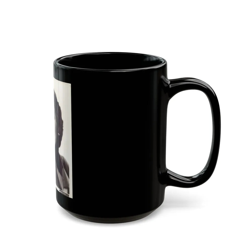 Barbara Rush #246 (Vintage Female Icon) Black Coffee Mug-Go Mug Yourself