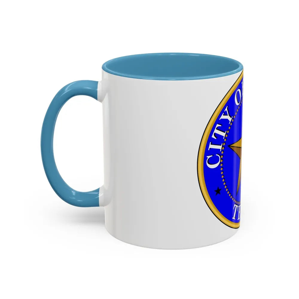 Seal of Dallas - Accent Coffee Mug-Go Mug Yourself