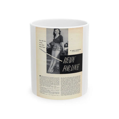 Debra Paget #549 (Vintage Female Icon) White Coffee Mug-11oz-Go Mug Yourself