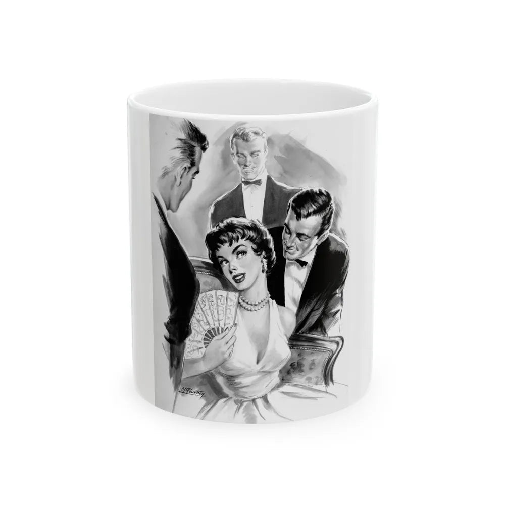 Comedienne, interior magazine illustration - White Coffee Mug-11oz-Go Mug Yourself