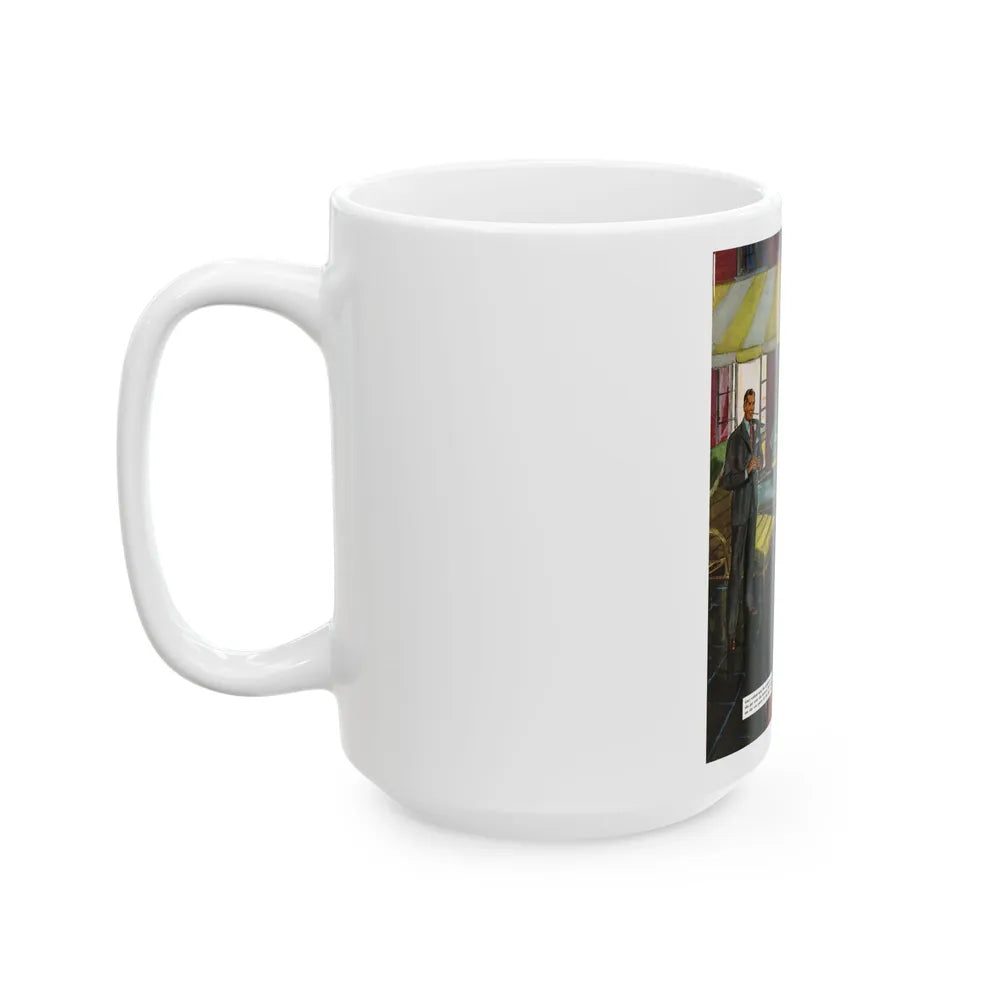 Escapade, The Saturday Evening Post illustration, 1949 - White Coffee Mug-Go Mug Yourself