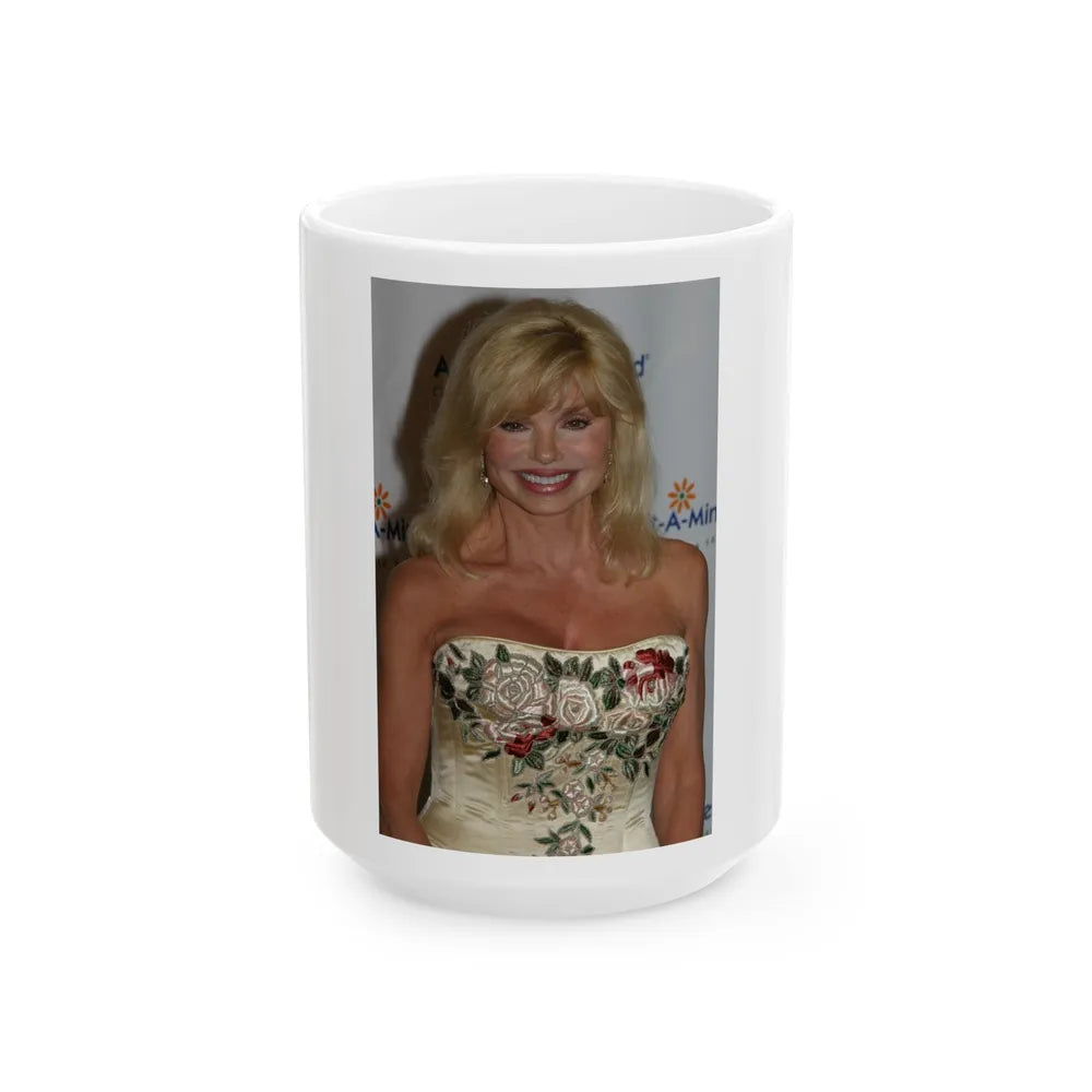 Loni Anderson #02 (Vintage Female Icon) White Coffee Mug-15oz-Go Mug Yourself