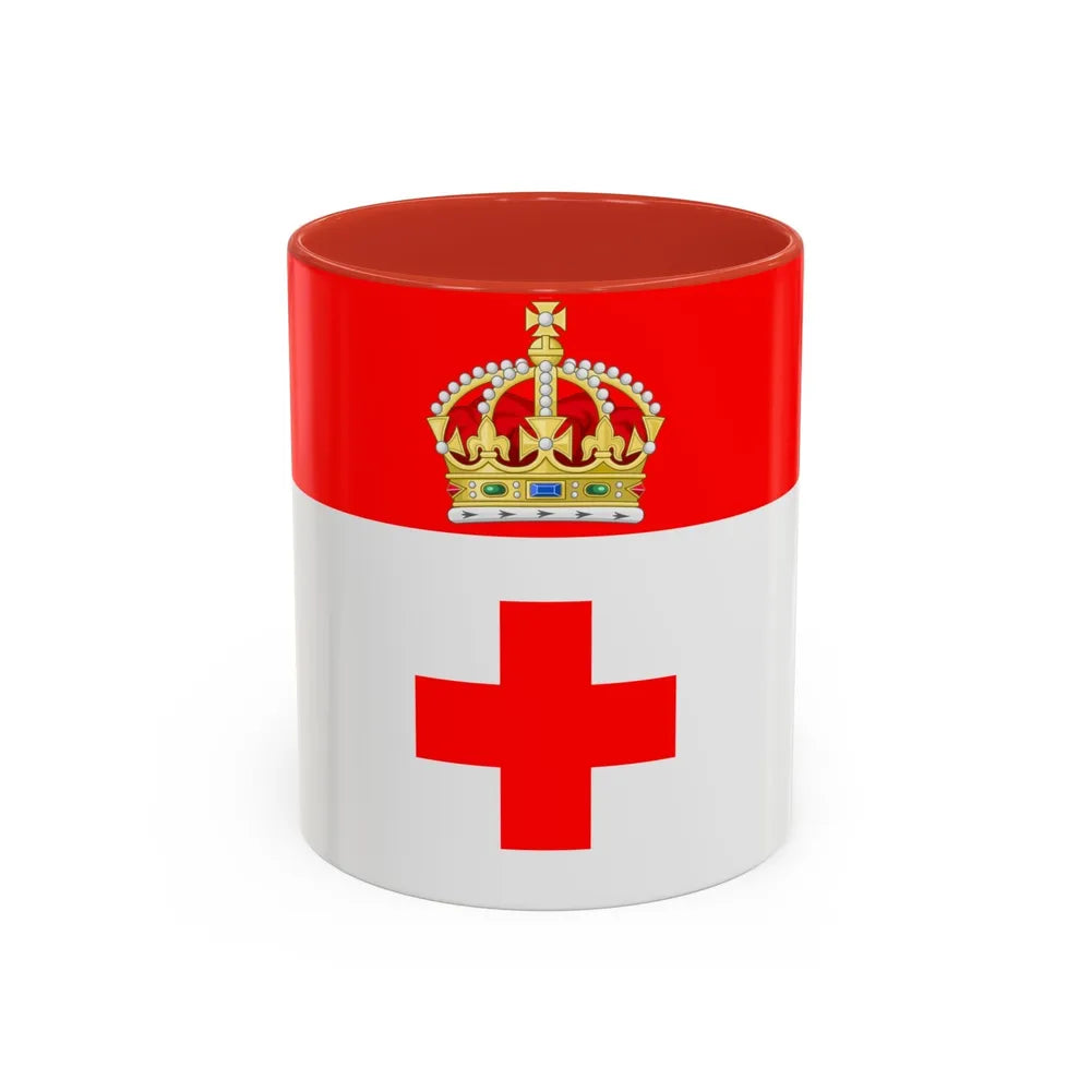 Flag of Birkirkara Malta - Accent Coffee Mug-11oz-Red-Go Mug Yourself