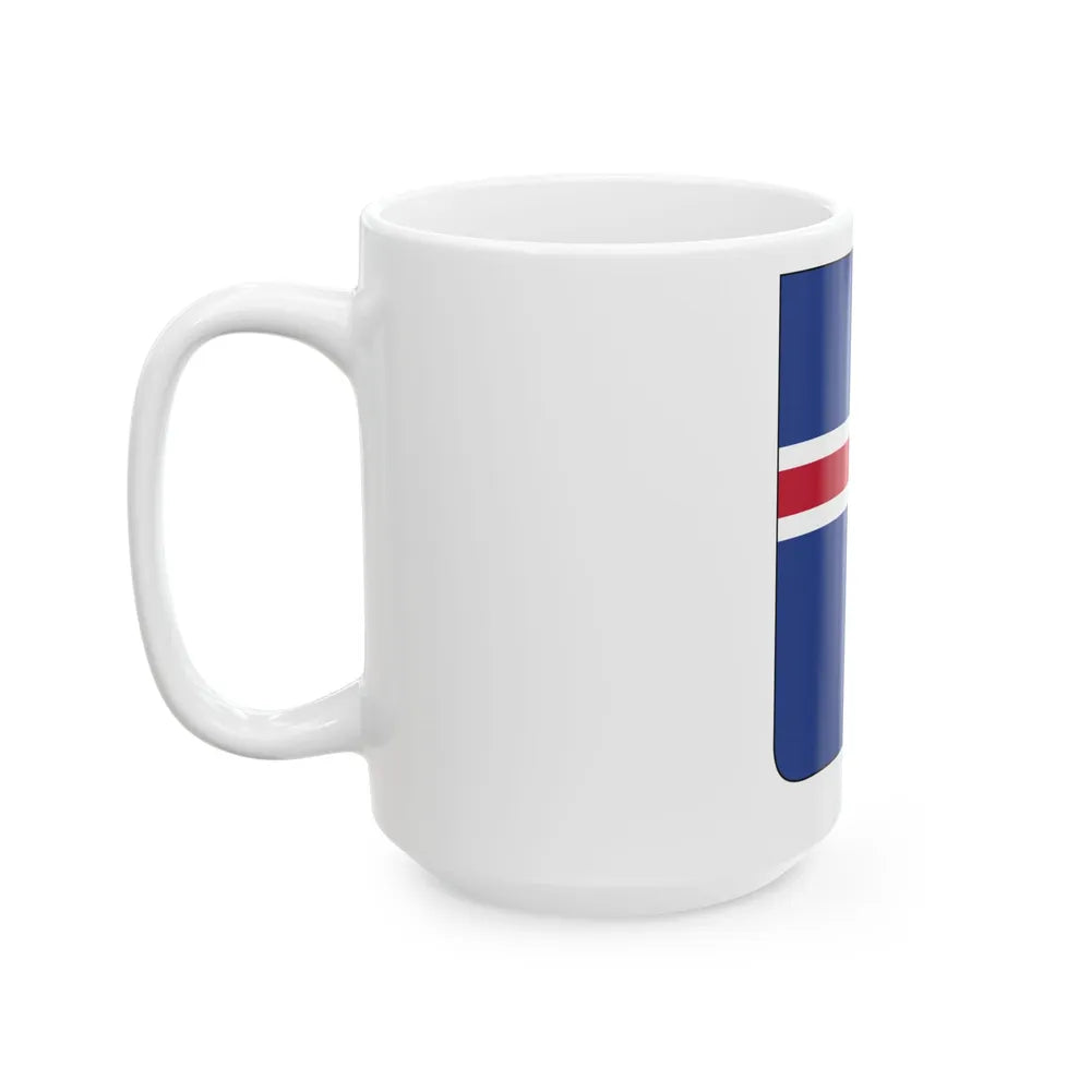 Coat of arms of Iceland 2 - White Coffee Mug-Go Mug Yourself