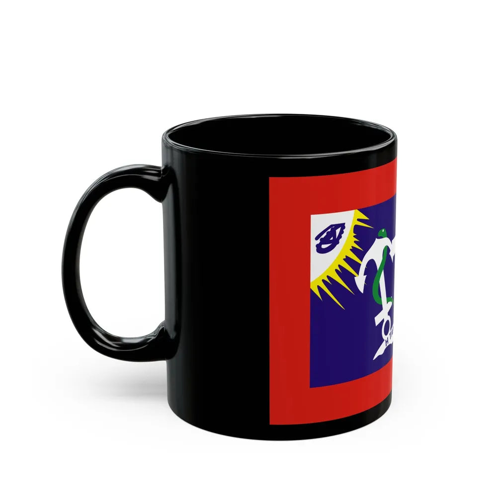 Flag of Hydra Greece - Black Coffee Mug-Go Mug Yourself