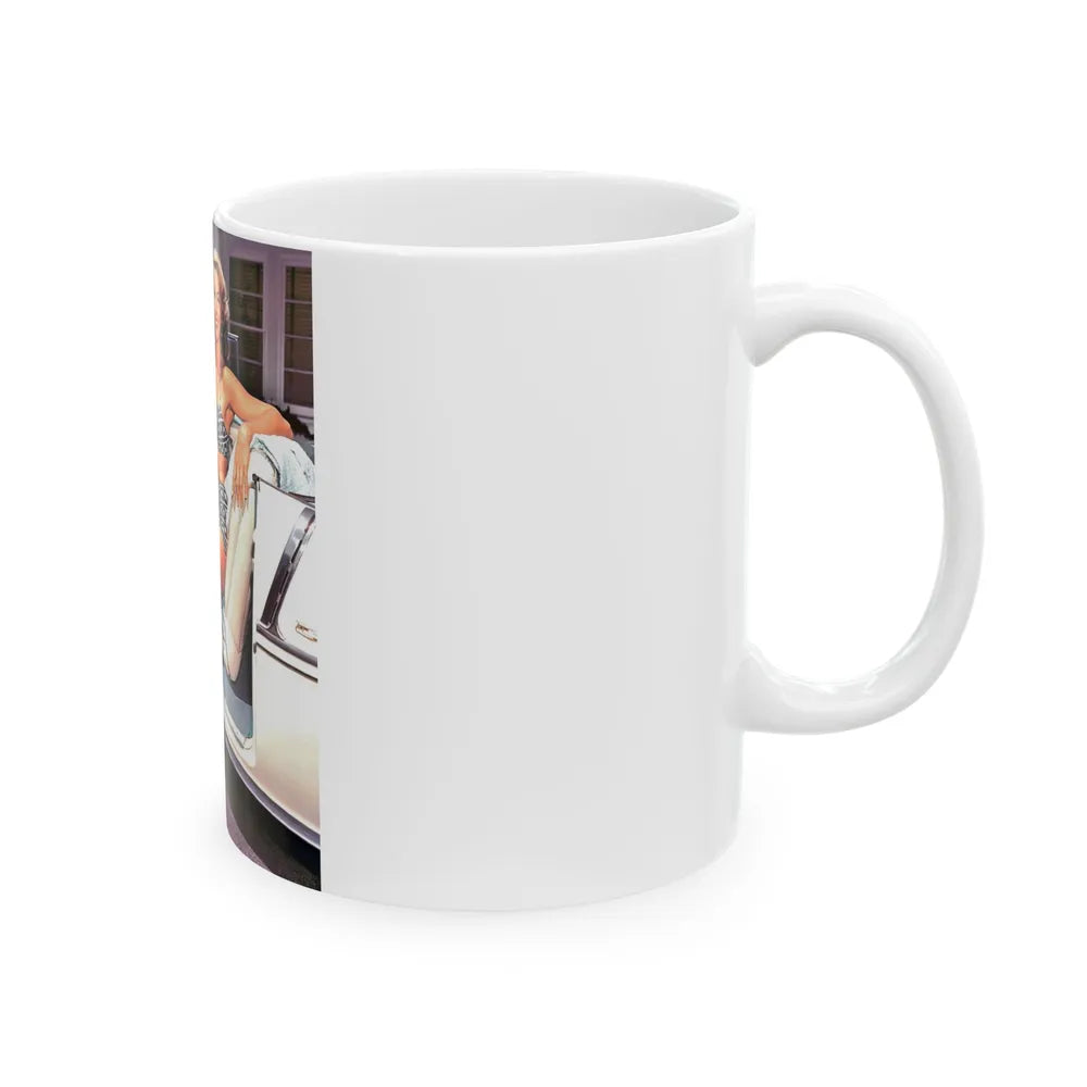 Dorothy Malone #05 2 (Vintage Female Icon) White Coffee Mug-Go Mug Yourself