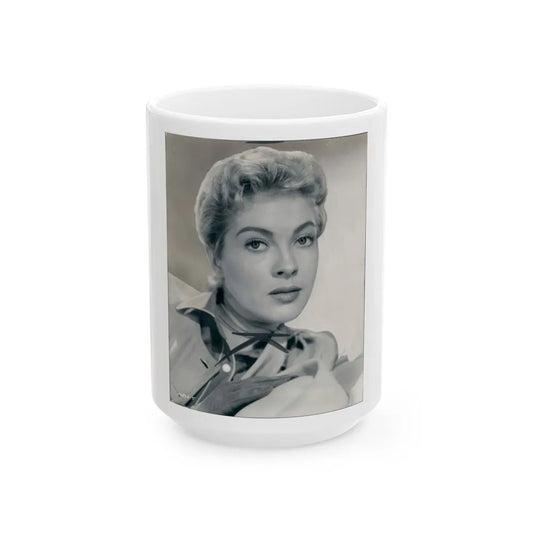 Lori Nelson #19 (Vintage Female Icon) White Coffee Mug-15oz-Go Mug Yourself