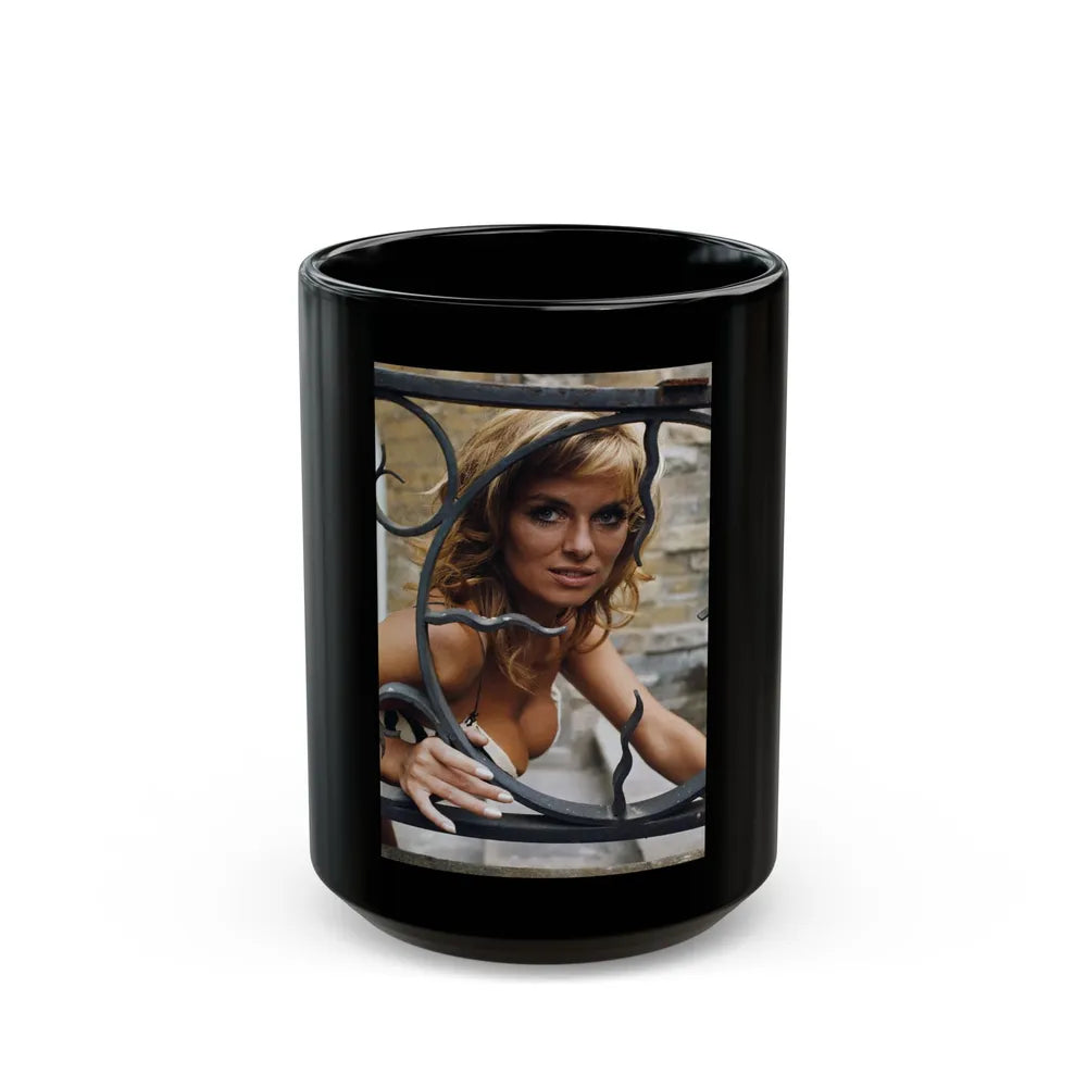 Julie Ege #239 (Vintage Female Icon) Black Coffee Mug-15oz-Go Mug Yourself