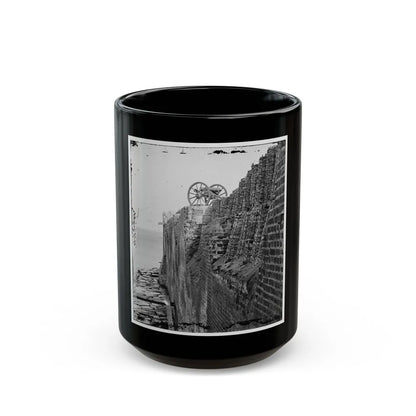 Charleston, S.C. Breach Patched With Gabions On The North Wall Of Fort Sumter (U.S. Civil War) Black Coffee Mug-15oz-Go Mug Yourself