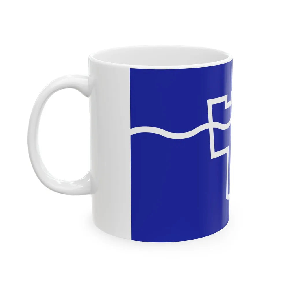 Flag of Tyne & Wear UK - White Coffee Mug-Go Mug Yourself