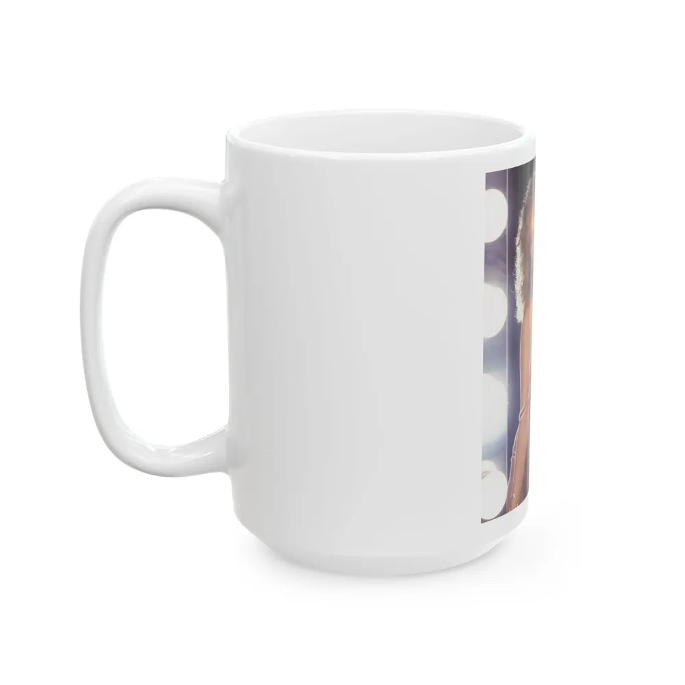 Linda Blair #265 - Partially Topless (Vintage Female Icon) White Coffee Mug-Go Mug Yourself