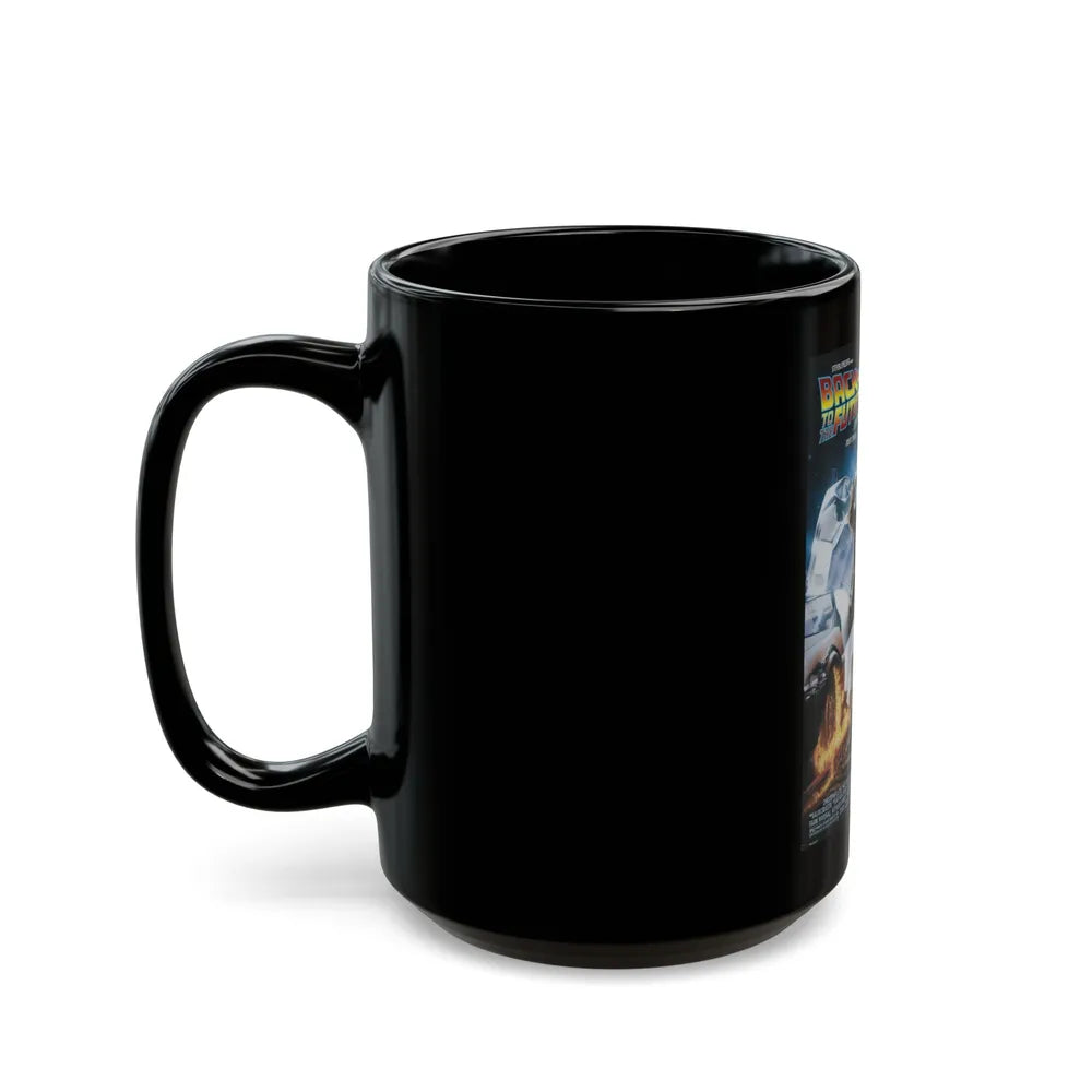 BACK TO THE FUTURE III 1990 Movie Poster - Black Coffee Mug-Go Mug Yourself