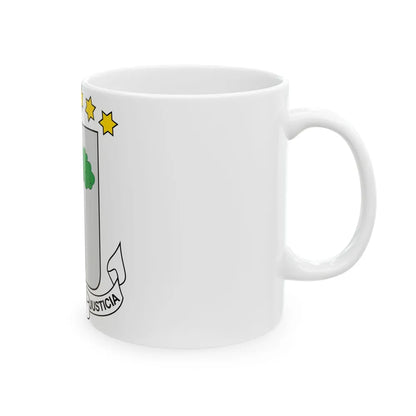 Coat of arms of Equatorial Guinea - White Coffee Mug-Go Mug Yourself