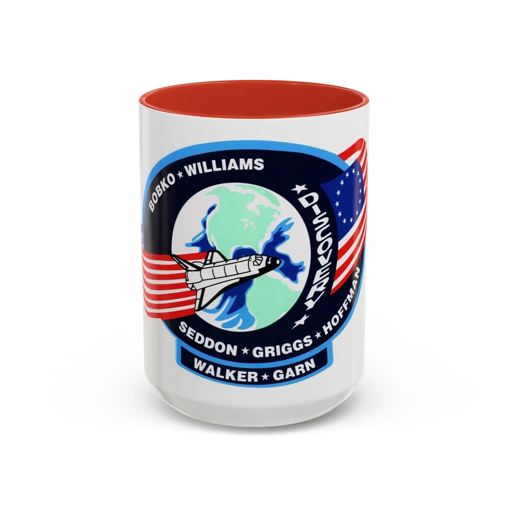 STS 51 d (NASA) Accent Coffee Mug-15oz-Red-Go Mug Yourself