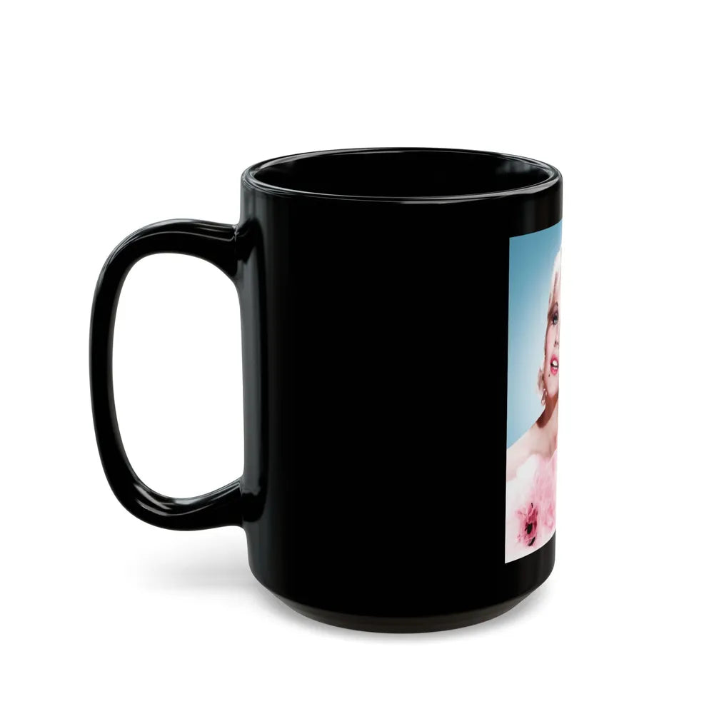 Carroll Baker #72 (Vintage Female Icon) Black Coffee Mug-Go Mug Yourself