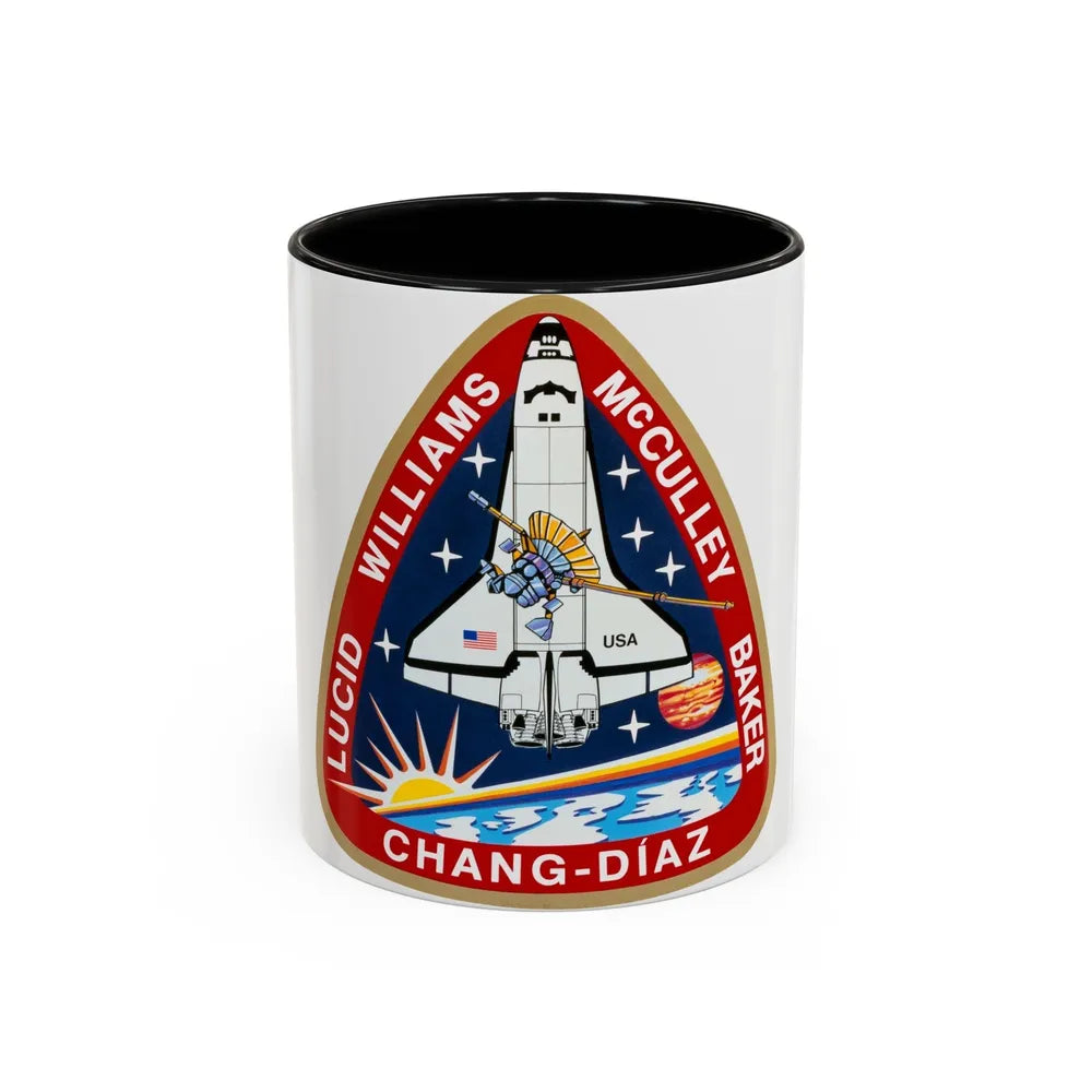 STS 34 (NASA) Accent Coffee Mug-11oz-Black-Go Mug Yourself