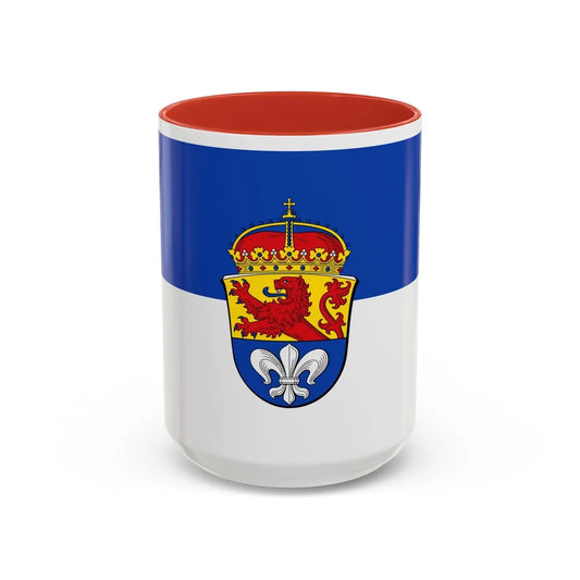 Flag of Darmstadt Germany - Accent Coffee Mug-15oz-Red-Go Mug Yourself