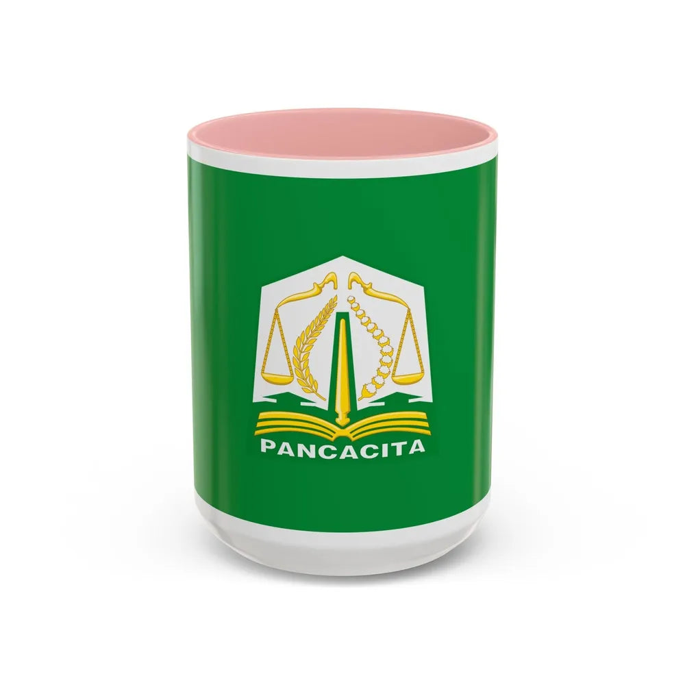 Flag of Aceh Indonesia - Accent Coffee Mug-15oz-Pink-Go Mug Yourself