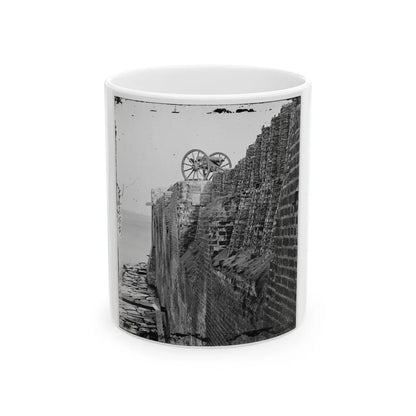 Charleston, S.C. Breach Patched With Gabions On The North Wall Of Fort Sumter (U.S. Civil War) White Coffee Mug-11oz-Go Mug Yourself