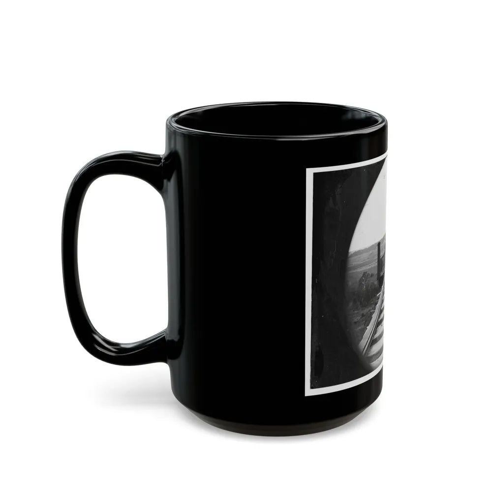 Farmville, Va., Vicinity. High Bridge Of The South Side Railroad Across The Appomattox (U.S. Civil War) Black Coffee Mug-Go Mug Yourself