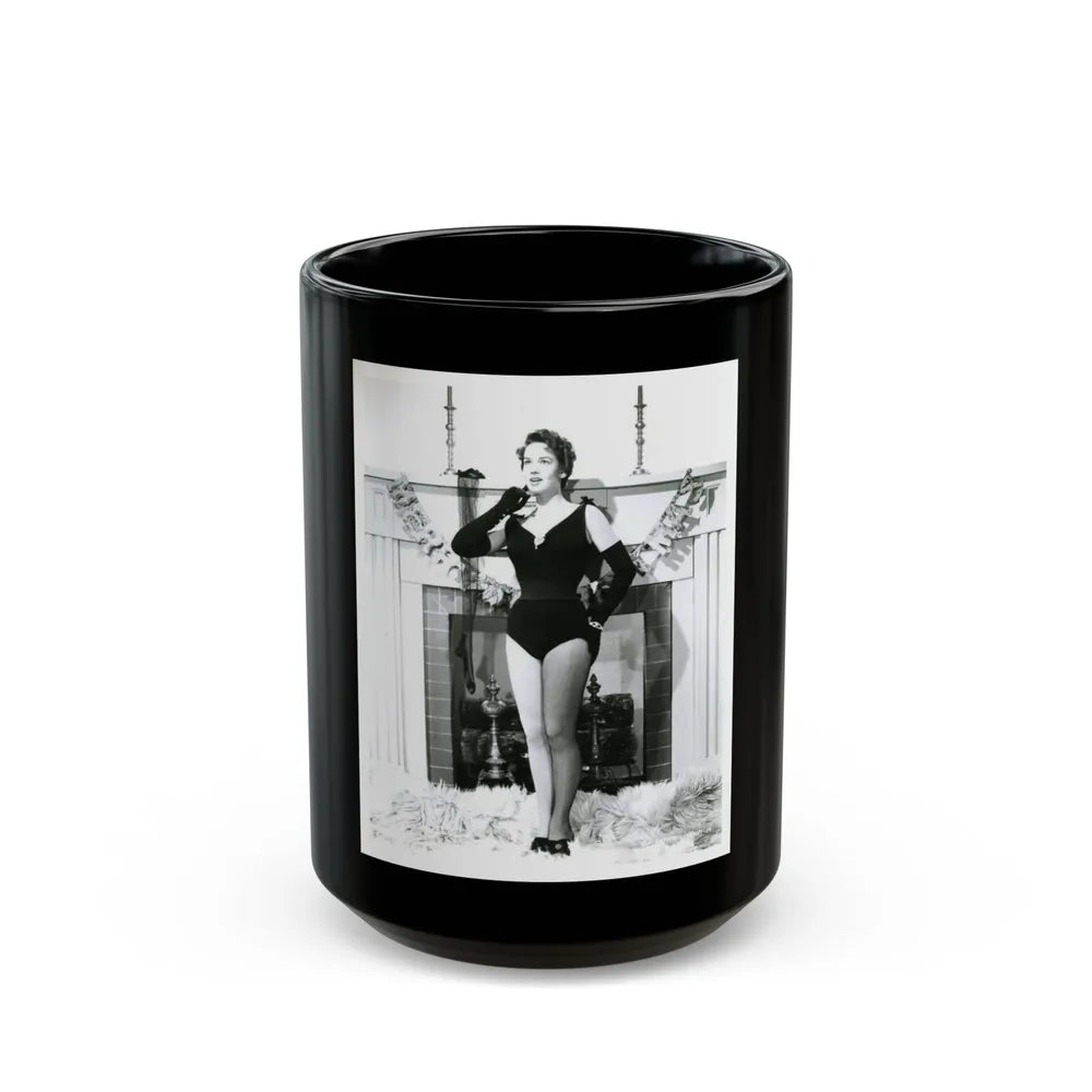 Kathryn Grant #42 (Vintage Female Icon) Black Coffee Mug-15oz-Go Mug Yourself