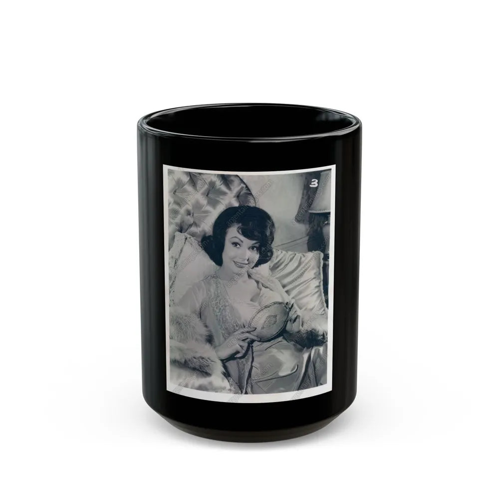 Francine York #12 1 (Vintage Female Icon) Black Coffee Mug-15oz-Go Mug Yourself