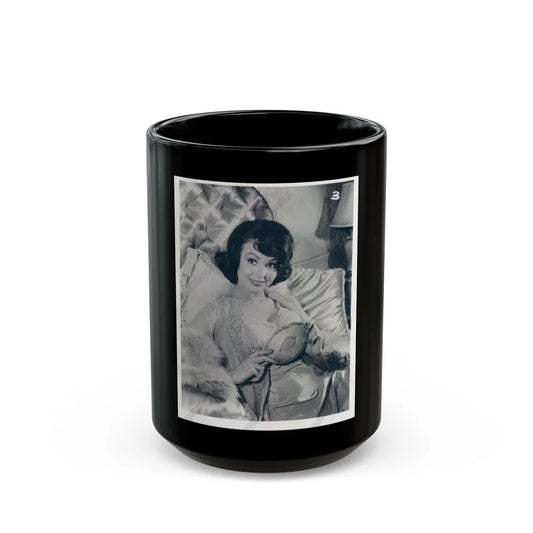 Francine York #12 1 (Vintage Female Icon) Black Coffee Mug-15oz-Go Mug Yourself