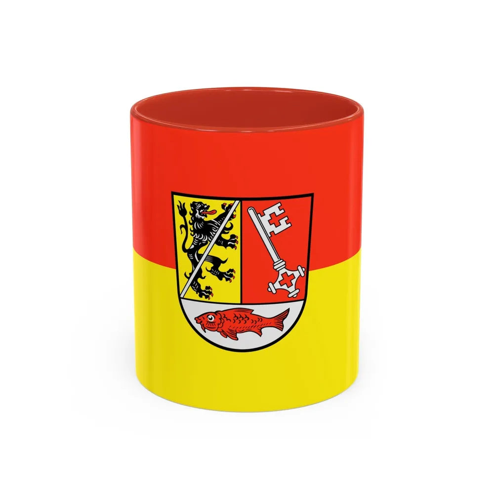 Flag of Forchheim Germany - Accent Coffee Mug-11oz-Red-Go Mug Yourself