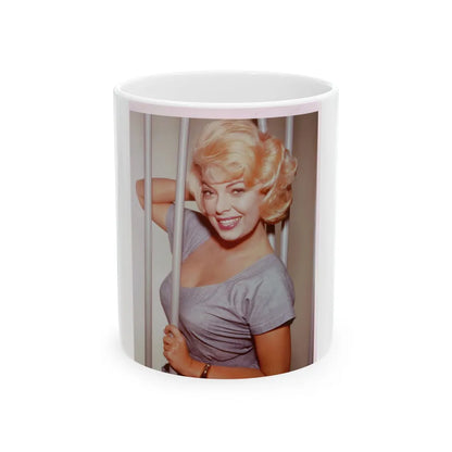 Barbara Nichols #492 (Vintage Female Icon) White Coffee Mug-11oz-Go Mug Yourself