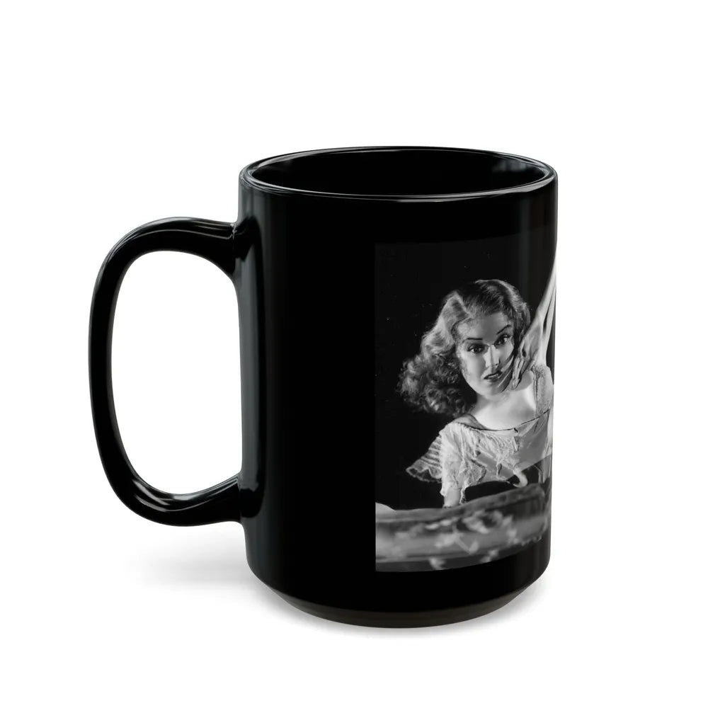 Fay Wray #36 (Vintage Female Icon) Black Coffee Mug-Go Mug Yourself