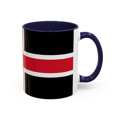 Flag of Durham UK - Accent Coffee Mug-Go Mug Yourself