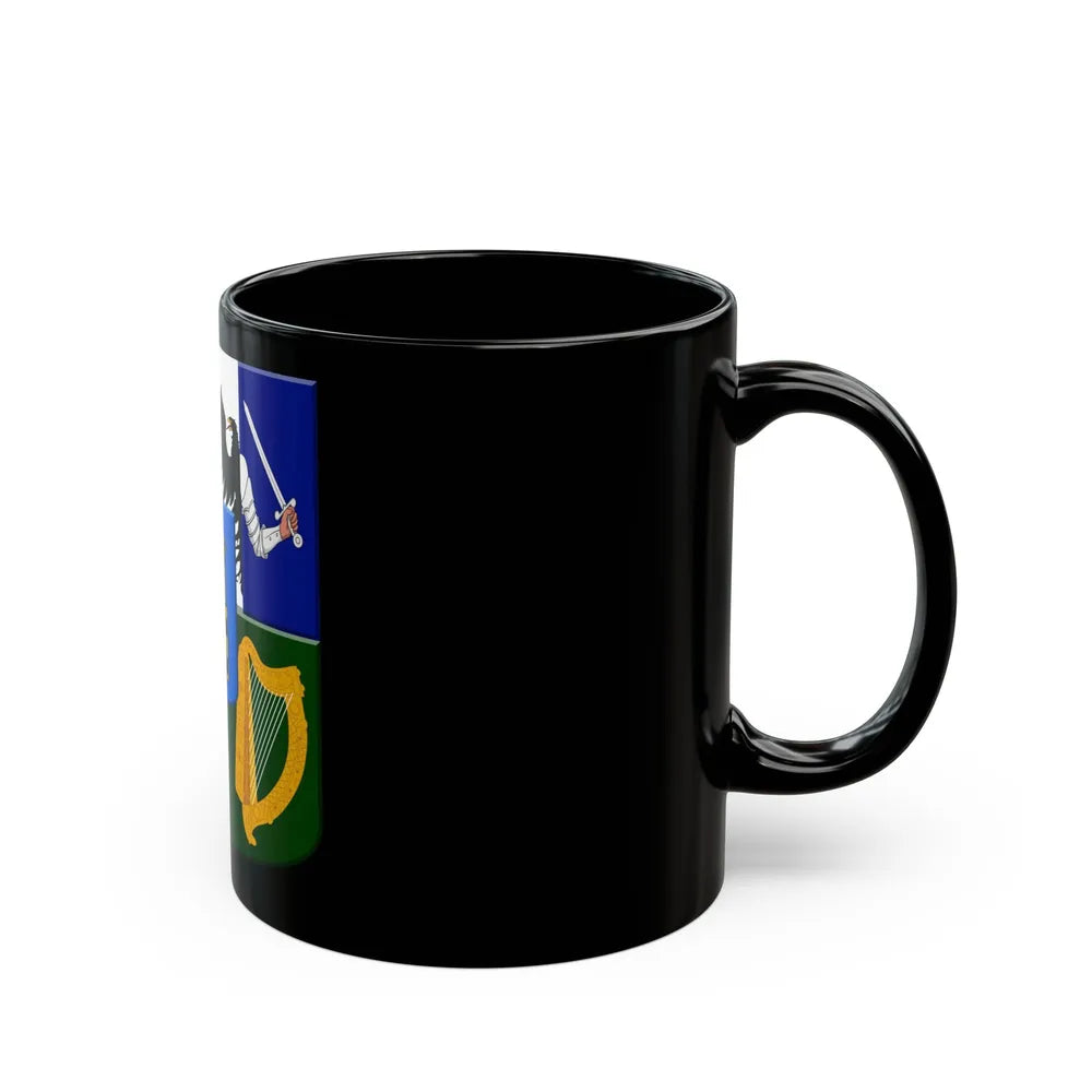 Provincial arms of Ireland, 1651 - Black Coffee Mug-Go Mug Yourself