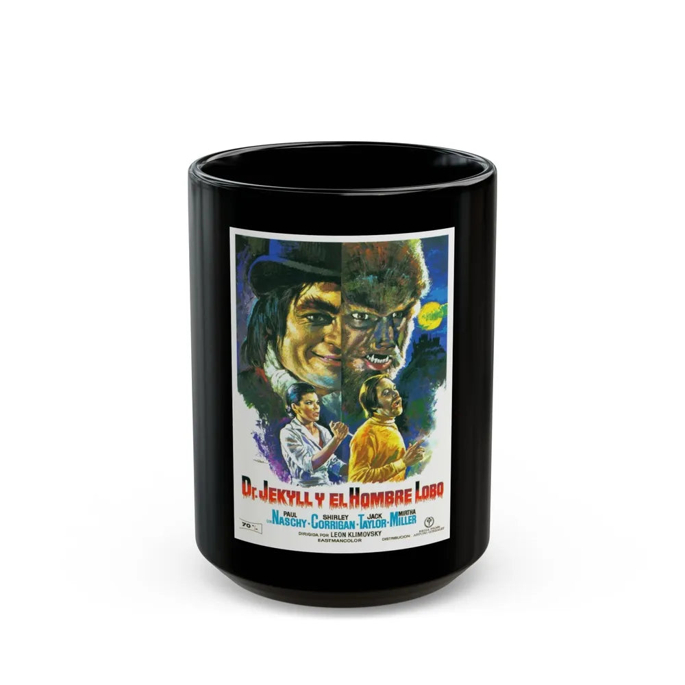 DR. JEKYLL VS THE WEREWOLF 1972 Movie Poster - Black Coffee Mug-15oz-Go Mug Yourself