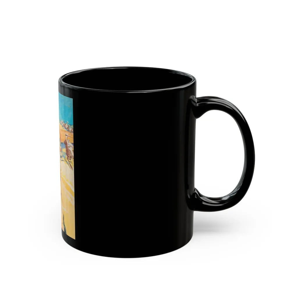 Foreign Territory, movie poster preliminary art - Black Coffee Mug-Go Mug Yourself