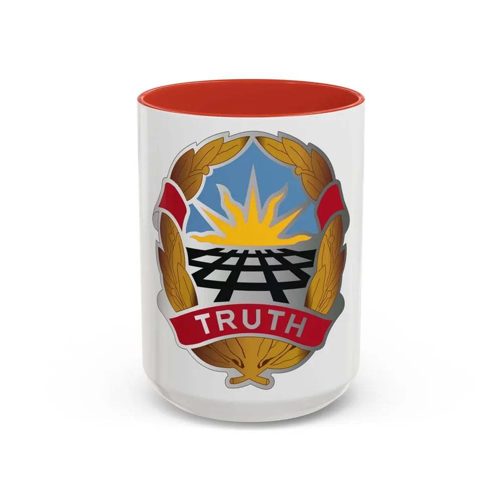 Operational Test Command (U.S. Army) Accent Coffee Mug-15oz-Red-Go Mug Yourself