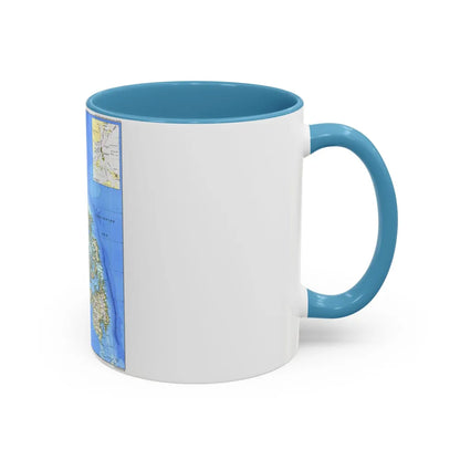 Philippines, The (1986) (Map) Accent Coffee Mug-Go Mug Yourself