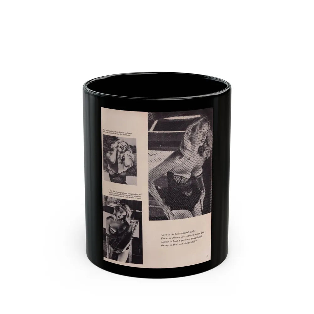 Eve Meyer #26 (Vintage Female Icon) Black Coffee Mug-11oz-Go Mug Yourself