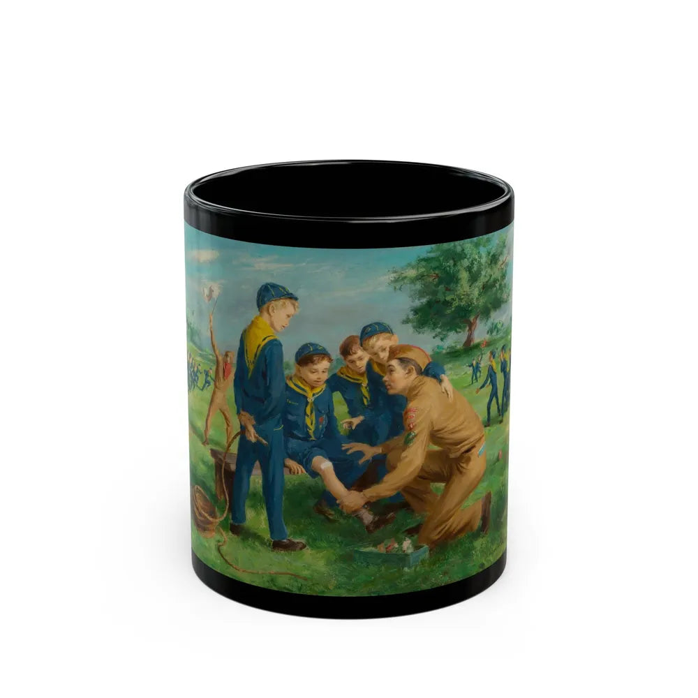 Boy Scouts - A Learning Opportunity - Black Coffee Mug-11oz-Go Mug Yourself