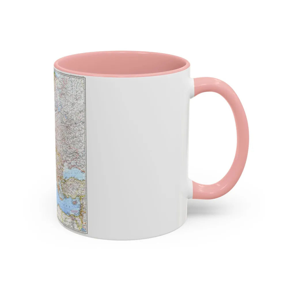 Europe (1969) (Map) Accent Coffee Mug-Go Mug Yourself