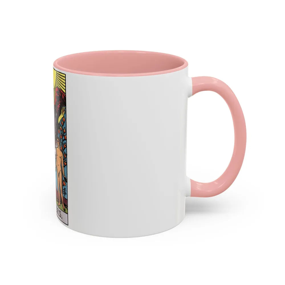 The Lovers (Tarot Card) Accent Coffee Mug-Go Mug Yourself